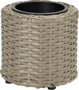 Кашпо Ротанг  h16 см искусственный ротанг цилиндр серое