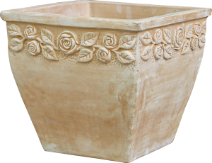 Горшок 32x32x28,5 см глиняный терракотовый