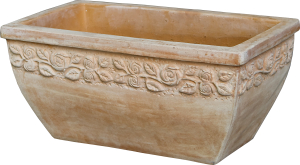 Горшок Терракота 30х14 см глиняный оранжевый