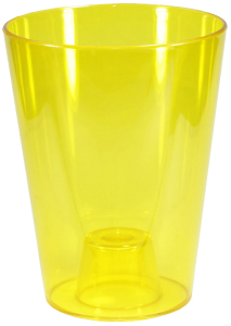 Кашпо Plast Avenue ЛаВанда d12,5 см 1,2 л полистироловое желтое