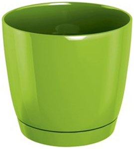 Горшок Планета-Сад d15,5 см полипропиленовый зеленый с поддоном