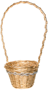 Корзина Азалия Декор d22 см ива золотая