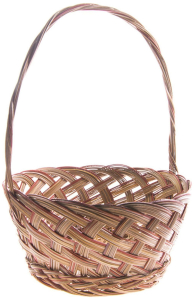 Корзина Азалия Декор d20 см деревянная коричнево-красная
