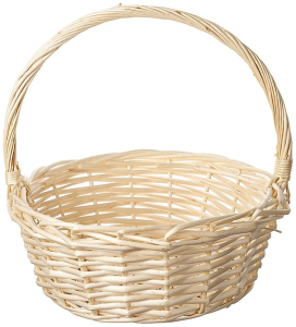 Корзина Азалия Декор d35 cм ива белая