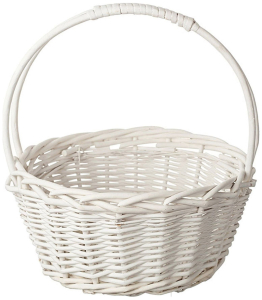 Корзина Азалия Декор d27 cм ива белая