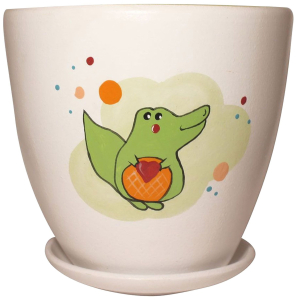 Горшок GARDEN SHOW Animals Zoo d13,5 см 1,4 л керамический в ассортименте