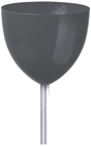 Горшок Scheurich Skypot M 210 d16 см полипропиленовый серый