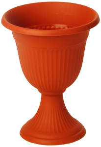 Кашпо-вазон IDEA Ливия d30 см полипропиленовый терракотовый