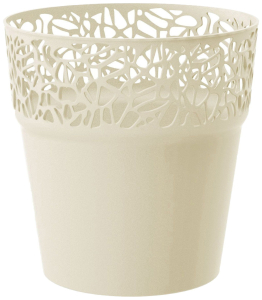 Кашпо Prosperplast Naturo d14,5 см полипропиленовое кремовое