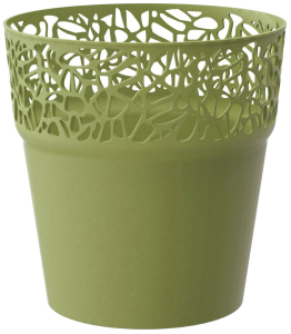 Кашпо Prosperplast Naturo d14,5 см полипропиленовое оливковое