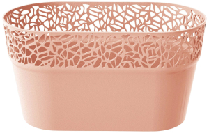 Кашпо Prosperplast Naturo 27,5х14,5х14,8 см полипропиленовое персиковое