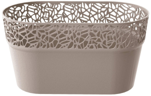 Кашпо Prosperplast Naturo 27,5х14,5х15 см полипропиленовое мокко