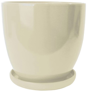 Горшок d13,5 см 1,4 л керамический жемчужный