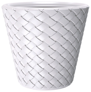 Кашпо Prosperplast Matuba d40 см 26 л полипропиленовое белое