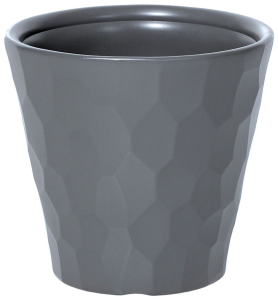Кашпо Prosperplast Rocka d30 см 12 л полипропиленовое серое