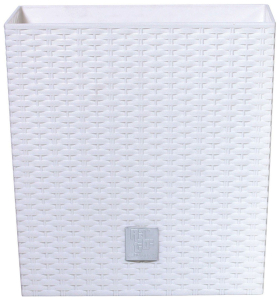 Кашпо Prosperplast Rato Low 20х20х20,2 см 6,8 л полипропиленовое белое