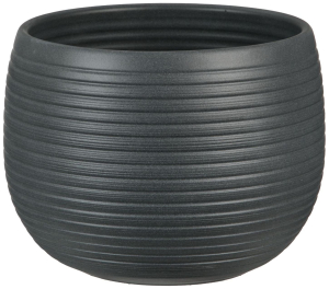 Кашпо Scheurich Linara 744 d18 см керамическое темно-серое