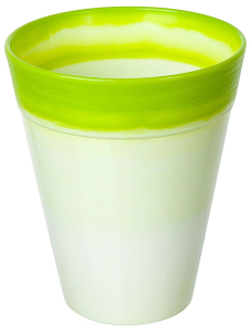 Кашпо Азалия Декор d13 см 1,2 л полипропиленовое зеленое