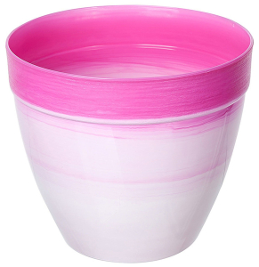 Кашпо Азалия Декор d16 см 1,5 л полипропиленовое розовое