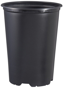 Горшок ГазонCity d13,7 см 3 л полипропиленовый черный