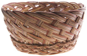 Кашпо Азалия Декор d20 см натуральный ротанг красное