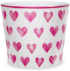 Кашпо Scheurich 870 Сердечко d13 см керамическое белое