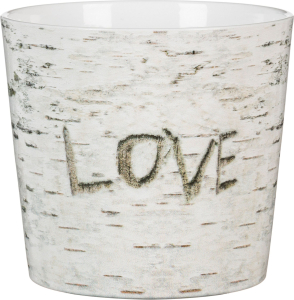 Кашпо Scheurich d15 см керамическое светло-серое