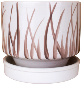 Горшок Имперета d11 см керамический белый