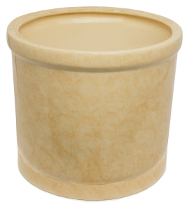 Горшок Цилиндр d40 см керамический бежевый