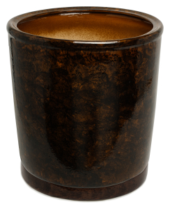 Вазон d36 см 35 л керамический коричневый с поддоном