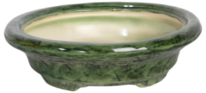 Горшок Бонсайница d30 см керамический зеленый