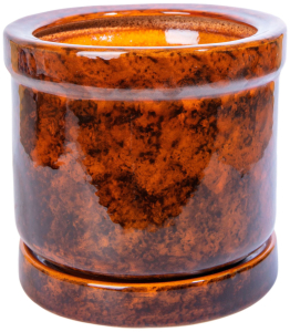 Горшок Цилиндр d18 см керамический коричневый