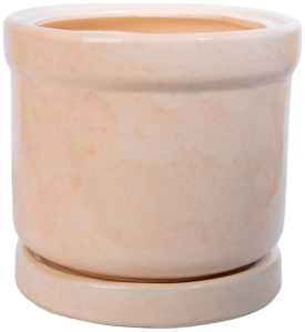 Горшок Цилиндр d18 см керамический бежевый