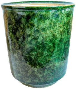 Вазон d33 см керамический зеленый