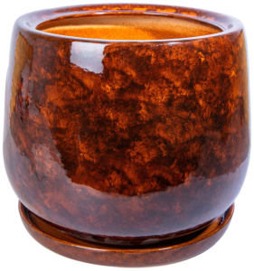 Горшок Тюльпан d22 см керамический коричневый