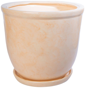 Горшок Кедр №2 d25 см 8 л керамический бежевый