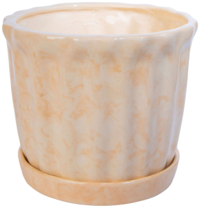 Горшок Кедр №1 d17 см керамический бежевый