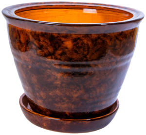 Горшок №11 d25 см керамический коричневый